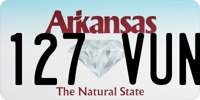 AR license plate 127VUN