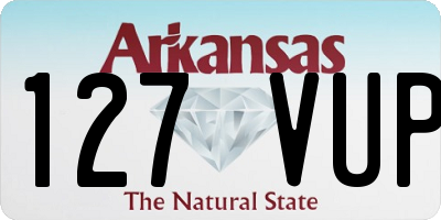 AR license plate 127VUP
