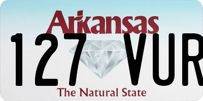 AR license plate 127VUR