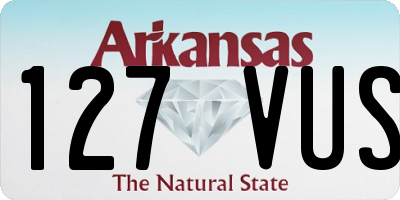 AR license plate 127VUS