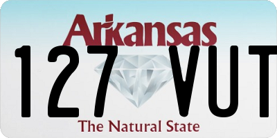 AR license plate 127VUT