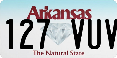 AR license plate 127VUV