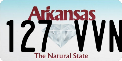 AR license plate 127VVN