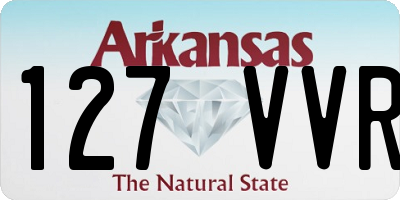 AR license plate 127VVR