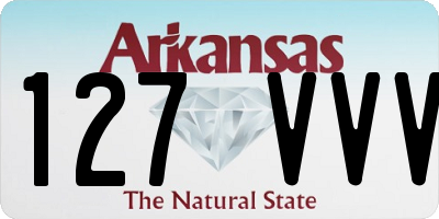 AR license plate 127VVV