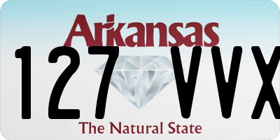 AR license plate 127VVX