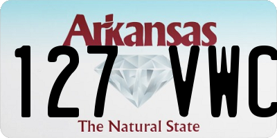 AR license plate 127VWC