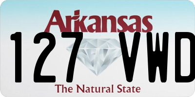 AR license plate 127VWD