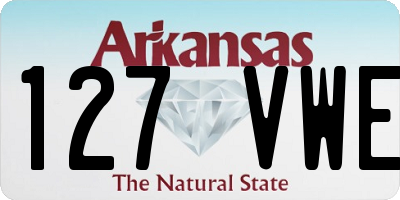 AR license plate 127VWE