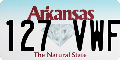 AR license plate 127VWF