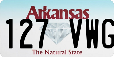 AR license plate 127VWG