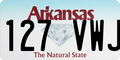 AR license plate 127VWJ