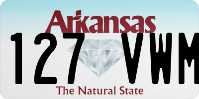 AR license plate 127VWM