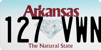 AR license plate 127VWN