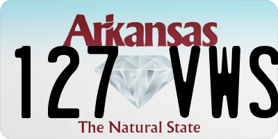AR license plate 127VWS