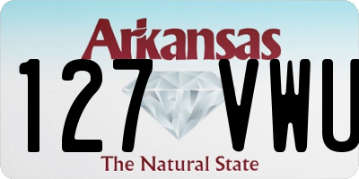 AR license plate 127VWU