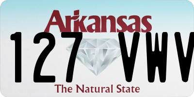AR license plate 127VWV