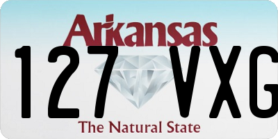 AR license plate 127VXG