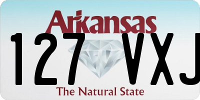 AR license plate 127VXJ