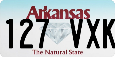 AR license plate 127VXK