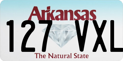 AR license plate 127VXL