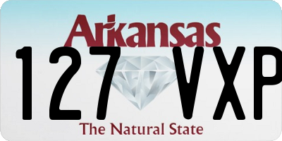 AR license plate 127VXP