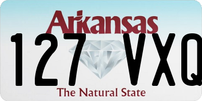 AR license plate 127VXQ