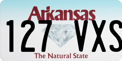 AR license plate 127VXS