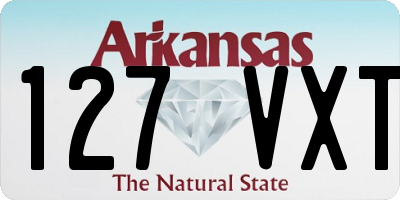 AR license plate 127VXT
