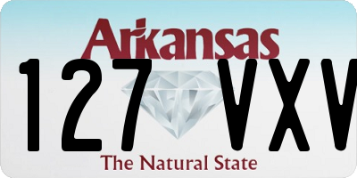 AR license plate 127VXV