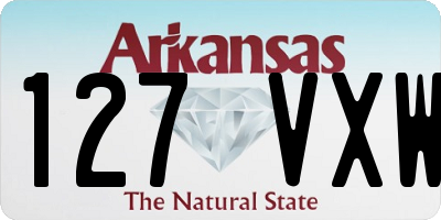 AR license plate 127VXW
