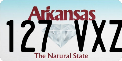AR license plate 127VXZ