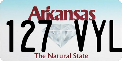 AR license plate 127VYL