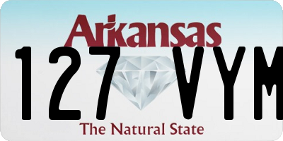 AR license plate 127VYM