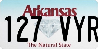 AR license plate 127VYR