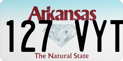 AR license plate 127VYT