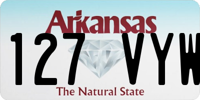 AR license plate 127VYW