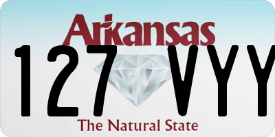 AR license plate 127VYY