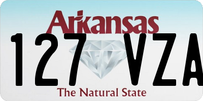 AR license plate 127VZA