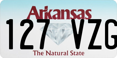 AR license plate 127VZG