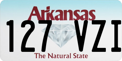 AR license plate 127VZI