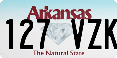 AR license plate 127VZK