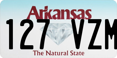 AR license plate 127VZM