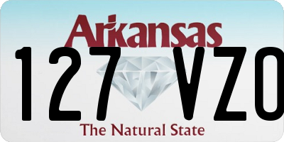 AR license plate 127VZO