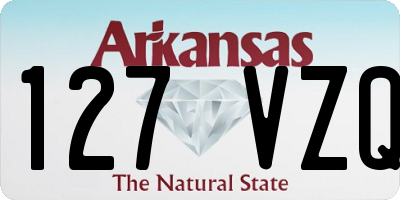 AR license plate 127VZQ