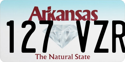 AR license plate 127VZR