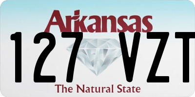AR license plate 127VZT