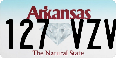 AR license plate 127VZV