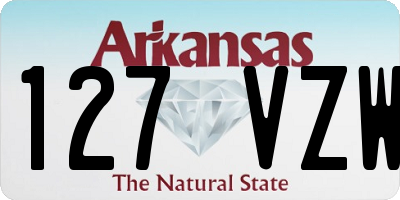 AR license plate 127VZW