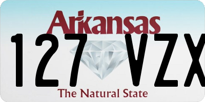 AR license plate 127VZX